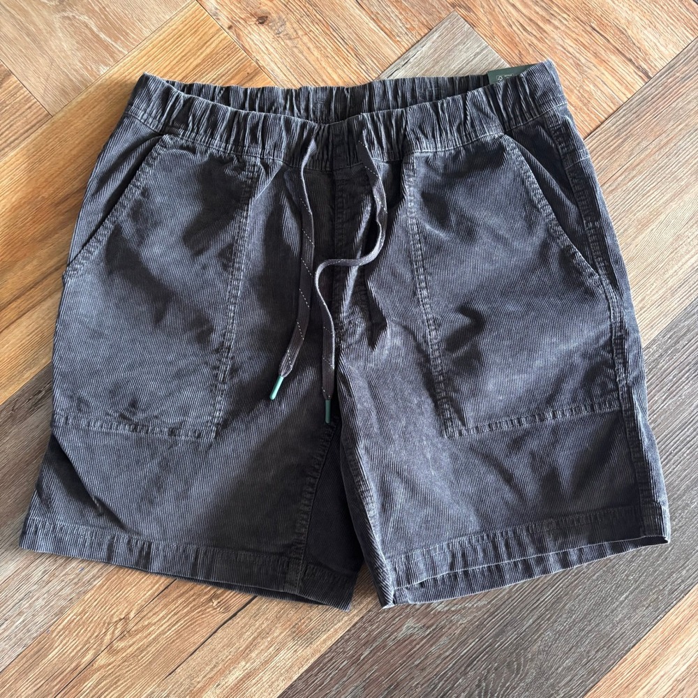 Alpine Design Mens Size M AD Hike Cord Shorts Midnight Black  UPF 50+ Pre-washed